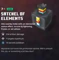 Satchel of elements within the inventory.