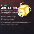 Scatter mines within the inventory.