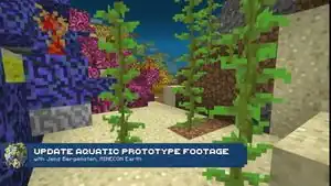 Prototype corals shown in a clip from MINECON Earth 2017.