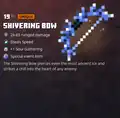 The shivering bow within the inventory.
