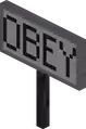 Obey Sign