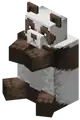 A sitting brown panda in Bedrock Edition.