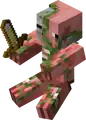 A zombie pigman sitting