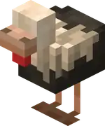 Skewbald Chicken Blink.png: Infobox image for Skewbald Chicken the entity in Minecraft