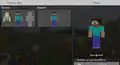 The Default skin pack in Bedrock Edition before it was replaced by the Character Creator.