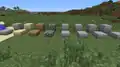 Slabs 0-7 in Beta 1.6. There are four seamless stone slabs.