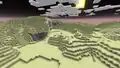 A small End islands single biome world before 1.18, which generates normal terrain instead of islands.