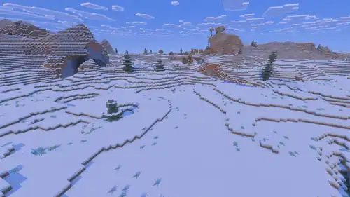 Snowy Plains Vibrant Visuals.png: Infobox image for Snowy Plains the biome in Minecraft