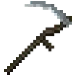 Soul Scythe Sprite MCD.png: Infobox image for Soul Scythe the dungeons item in Minecraft