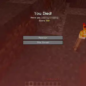 A teaser image of the player dying supposedly to a creaking next to pale moss blocks.