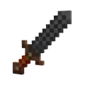 Nether sword, a reskinned sword model.