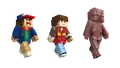 Promotional render of the Dustin, Will, Demogorgon - Face Closed skins.