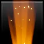 Sunburst.png: Infobox image for Sunburst the dungeons cosmetic in Minecraft