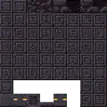 The texture of the gate of the ancient mobs in the ancient hunt, the battle start in the Nether scene.