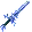 T Claymore Winter1.png: Infobox image for Frost Slayer the dungeons item in Minecraft