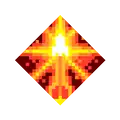 T RadianceRanged Icon.png: Infobox image for Radiance the dungeons enchantment in Minecraft