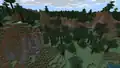 Taiga hills in Bedrock Edition.