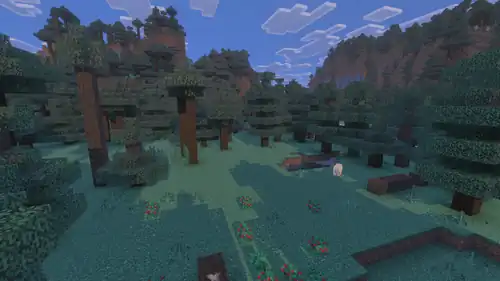 Taiga Vibrant Visuals.png: Infobox image for Taiga the biome in Minecraft