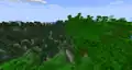 Taiga and jungle biomes merging.
