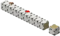 Tall Birch Fallen Log.png: Infobox image for Fallen tree the structure in Minecraft