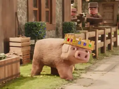 Technoblade pig.png: Infobox image for Pig the species in Minecraft