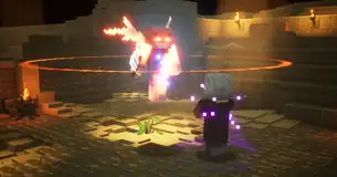 The Seeking Flame in game UUU.png: Infobox image for The Seeking Flame the dungeons entity in Minecraft