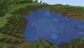 Extremely small ocean biome, being surrounded by plains and looking like a deep lake.
