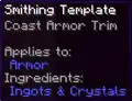 An example of a smithing template tooltip.