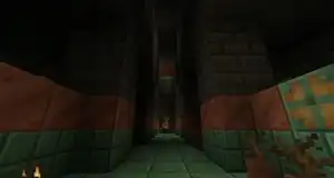 A corridor of the trial chambers.