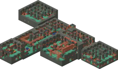 Trial Chambers isometric view.png: Infobox image for Trial Chambers the structure in Minecraft
