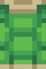 Turtle Shell Cape MCD.png: Infobox image for Turtle Shell the dungeons cosmetic in Minecraft