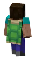 Turtle Shell Worn MCD.png: Infobox image for Turtle Shell the dungeons cosmetic in Minecraft