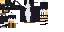 The tuxedo cat texture with hidden pixels revealed