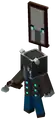 A vindicator raid captain within Minecraft Dungeons.