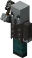 An attacking vindicator in Bedrock Edition.