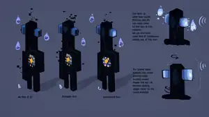 Early concept art of the stalker prototype.