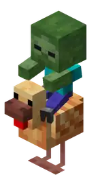 Warm Chicken Jockey.png: Infobox image for Chicken the entity in Minecraft