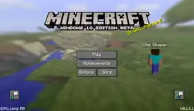 Windows 10 Edition Beta 0.13.1.png: Infobox image for v0.13.1 alpha the version in Minecraft