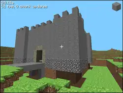 A castle in this version.