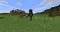 A wither skeleton in the Overworld.