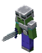 ZombieVariant2 Idle (Dungeons).gif: Infobox image for Zombie the dungeons entity in Minecraft