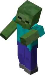 Zombie (Story Mode).png: Infobox image for Chicken-sized Zombie the story mode mob in Minecraft