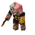 Zombified Piglin Brute.png: Infobox image for Zombified Piglin the dungeons entity in Minecraft