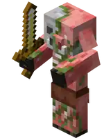 Zombified Piglin BE.png: Infobox image for Zombified Piglin the entity in Minecraft