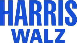 Harris Walz 2024 presidential campaign logo (light blue).svg