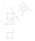 step two to a 3-point perspective drawing of a cube