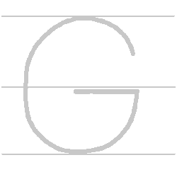Upper-Case (Capital) letter G