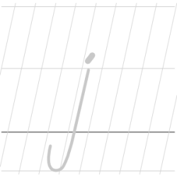 Lower case (Small) letter j