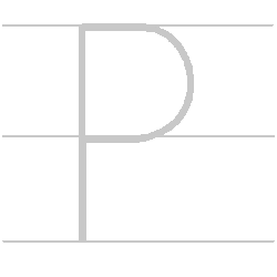 Upper-Case (Capital) letter P