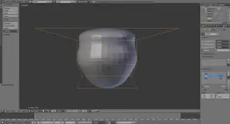 The result with both shape key values set to 1.